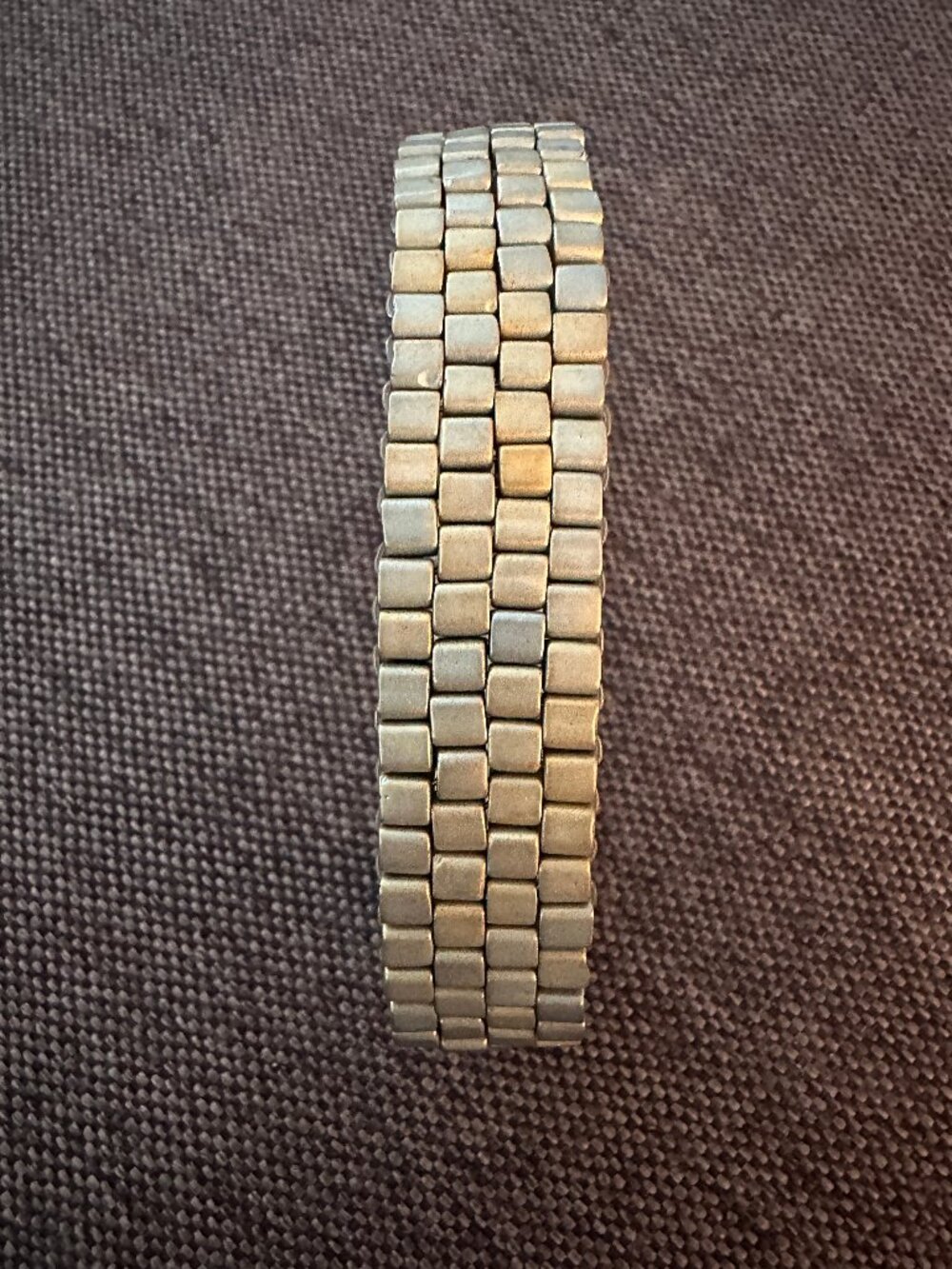 Unisex Silver Stretch Bracelet